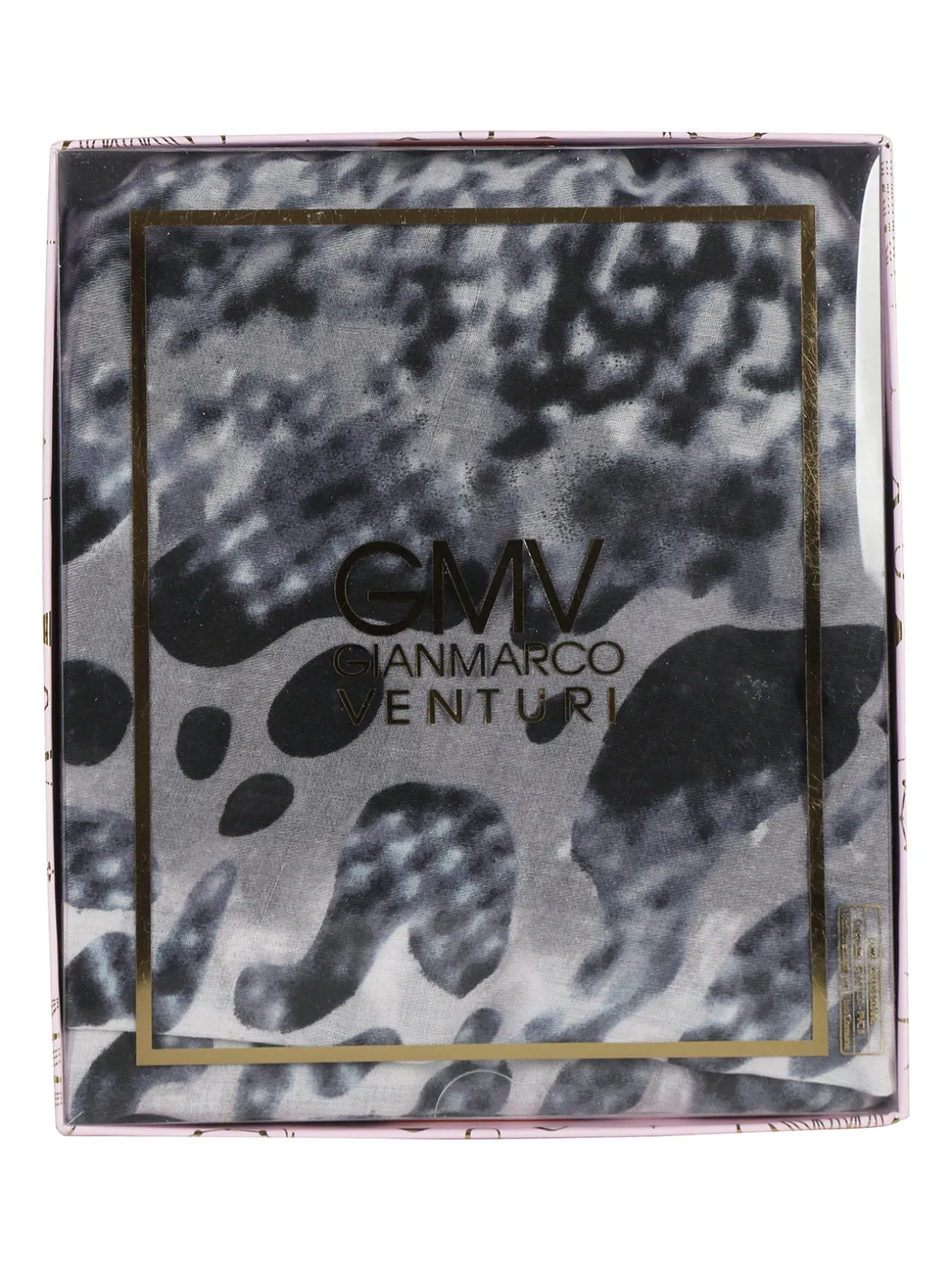 Gian Marco Venturi Sciarpa donna animalier - blu scuro