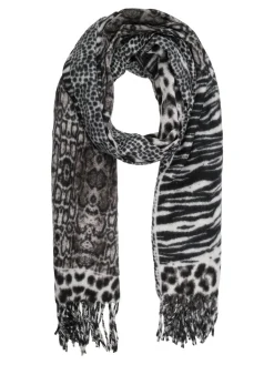 Gian Marco Venturi Sciarpa donna animalier - rosso