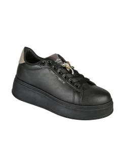 Gian Marco Venturi Sneakers donna con platform - nero