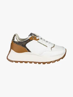 Gian Marco Venturi Sneakers donna stringate con platform - bianco