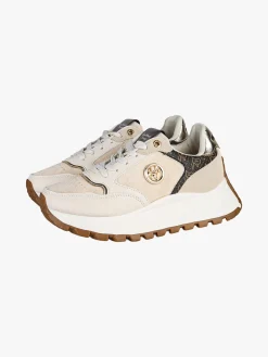 Gian Marco Venturi Sneakers donna stringate con platform - beige