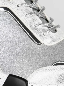 Gian Marco Venturi Sneakers glitter con zeppa