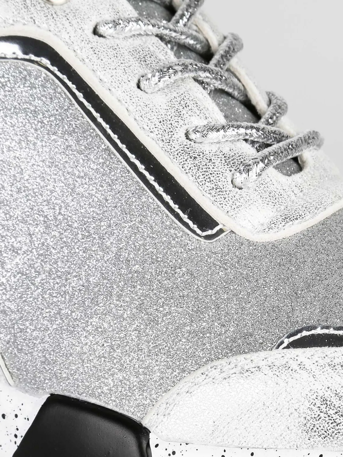 Gian Marco Venturi Sneakers glitter con zeppa