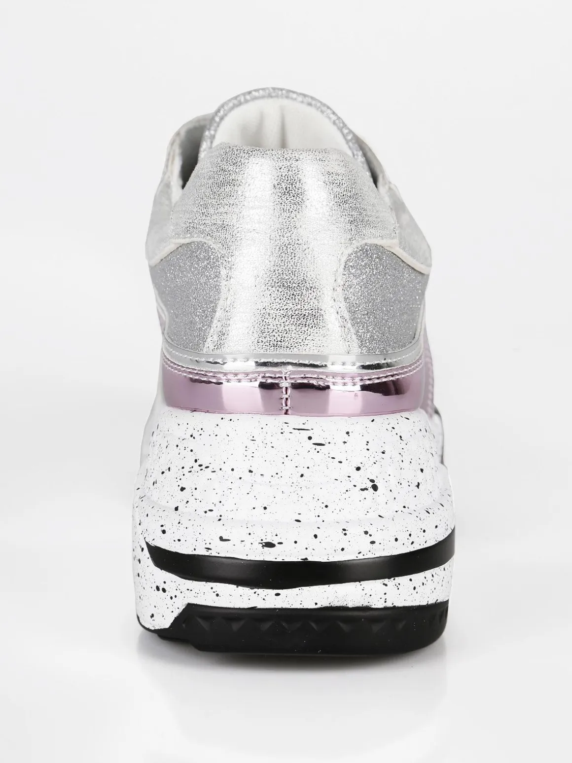 Gian Marco Venturi Sneakers glitter con zeppa