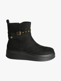 Gian Marco Venturi Stivaletti donna scamosciati con borchie e platform - nero