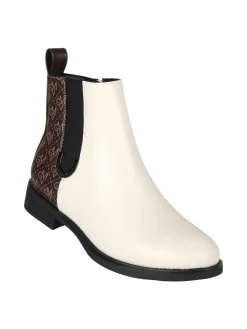 Gian Marco Venturi Stivaletti donna con monogramma bicolore