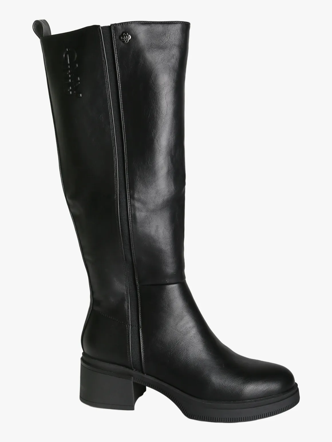 Gian Marco Venturi Stivali donna chunky con zip - nero