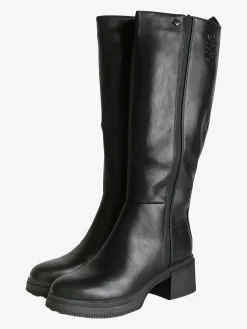 Gian Marco Venturi Stivali donna chunky con zip - nero