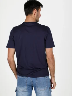 Gian Marco Venturi T-shirt girocollo da uomo in cotone