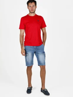 Gian Marco Venturi T-shirt girocollo da uomo in cotone
