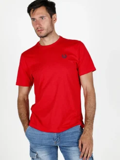 Gian Marco Venturi T-shirt girocollo da uomo in cotone