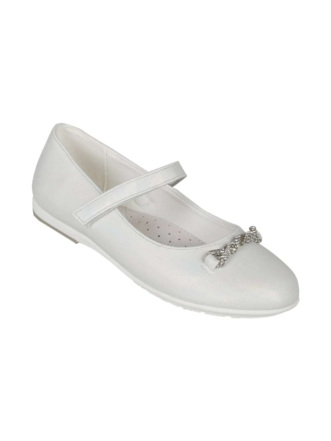 Giardino D'Oro Ballerine cerimonia da bambina con cinturino e strass