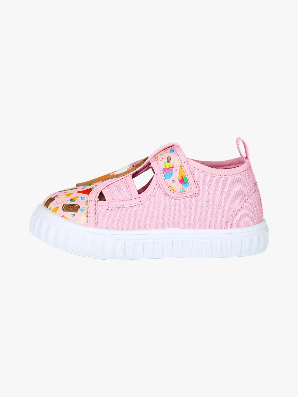 Giardino D'Oro Sandali chiusi da bambina con cinturino a strappo - rosa