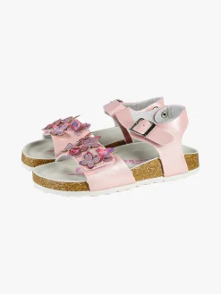 Giardino D'Oro Sandali da bambina con fibbia e cinturino a strappo - rosa