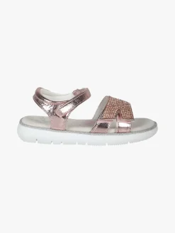 Giardino D'Oro Sandali da ragazza con strass e cinturino a strappo