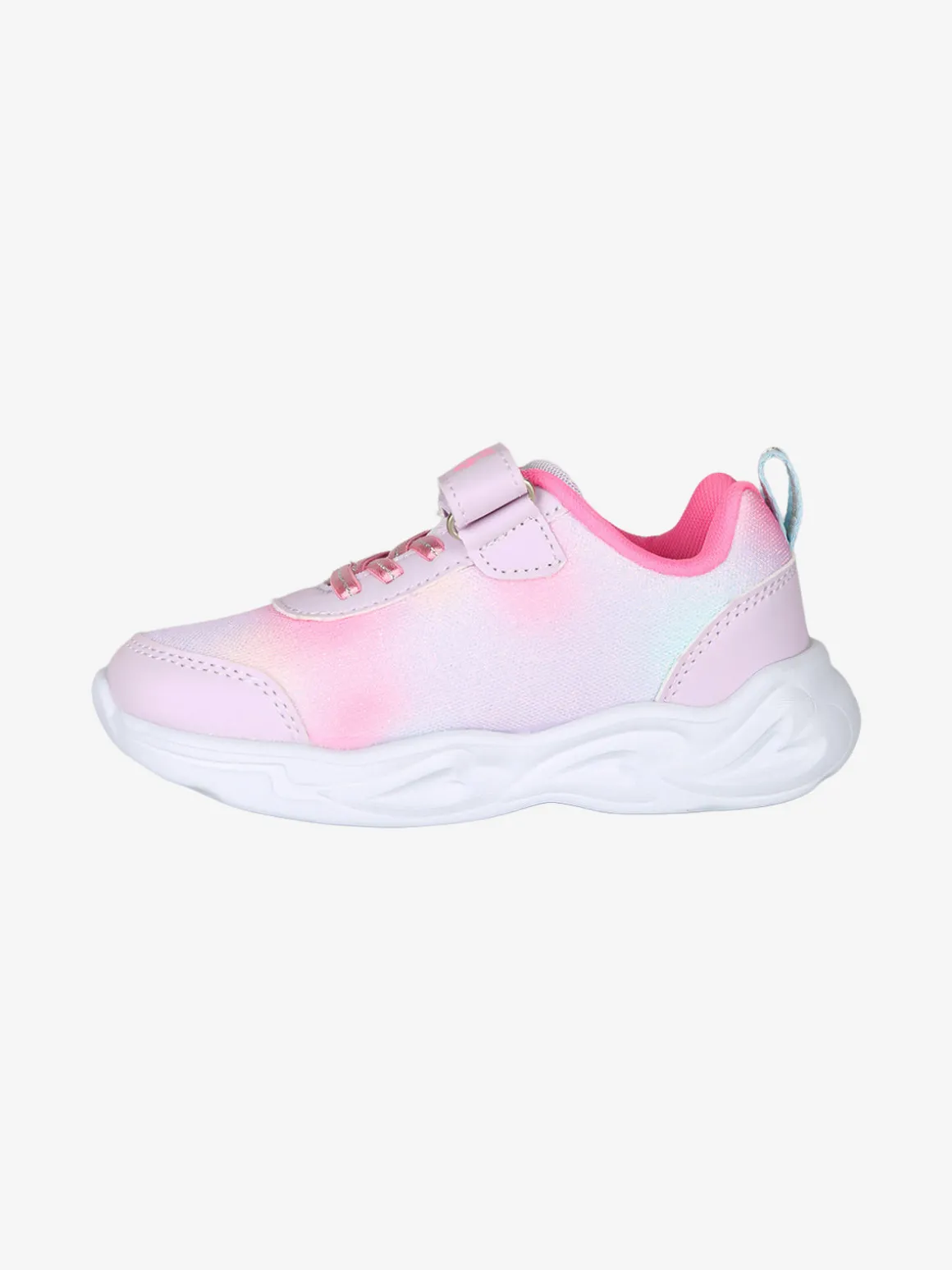 Giardino D'Oro Sneakers da bambina con luci e cinturino a strappo - rosa
