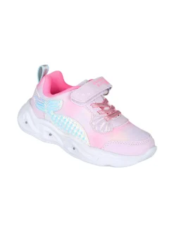 Giardino D'Oro Sneakers da bambina con luci e cinturino a strappo - rosa