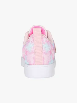 Giardino D'Oro Sneakers da bambina basse con strappo e luci - rosa