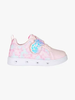 Giardino D'Oro Sneakers da bambina basse con strappo e luci - rosa