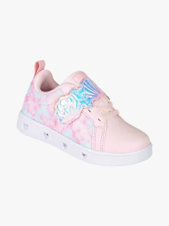 Giardino D'Oro Sneakers da bambina basse con strappo e luci - rosa