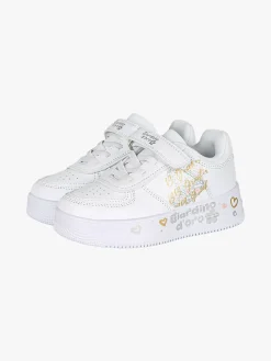 Giardino D'Oro Sneakers da bambina con cinturino a strappo - bianco