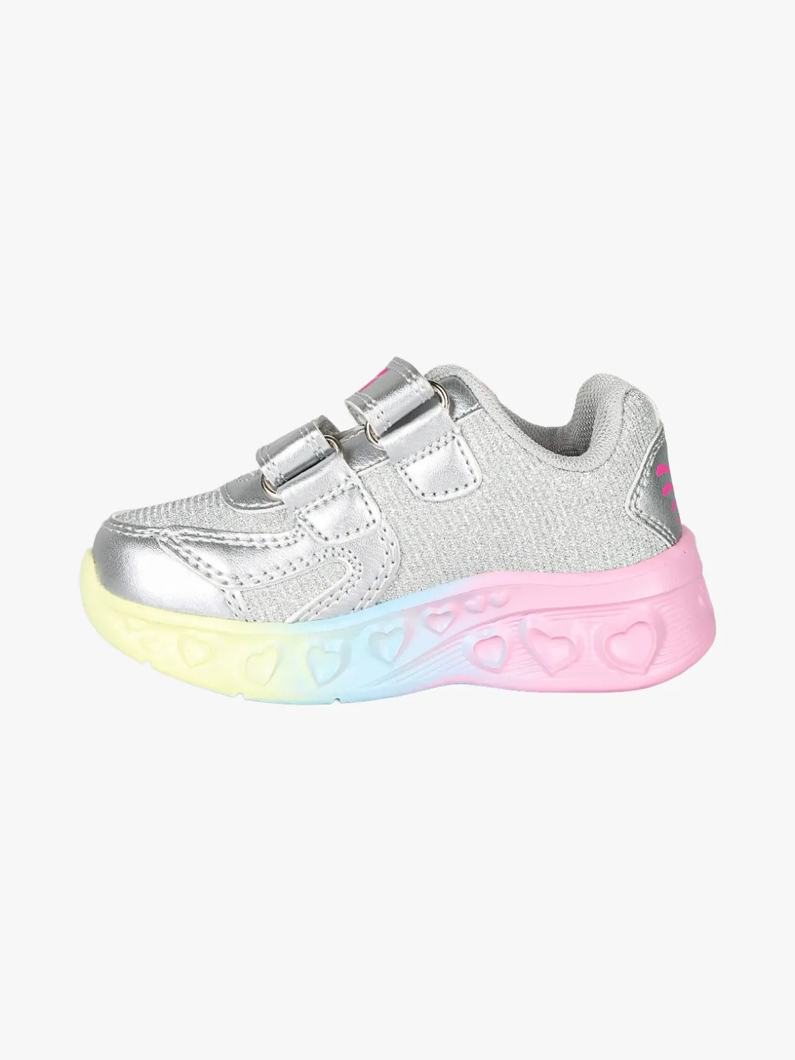 Giardino D'Oro Sneakers da bambina con luci e strappi - argento