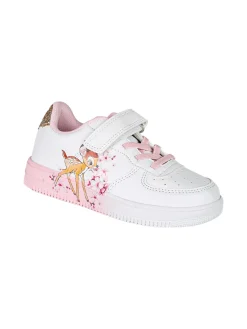 Giardino D'Oro Sneakers da bambina con cinturino a strappo e glitter - bianco