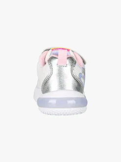 Giardino D'Oro Sneakers da bambina con luci e cinturino a strappo - bianco