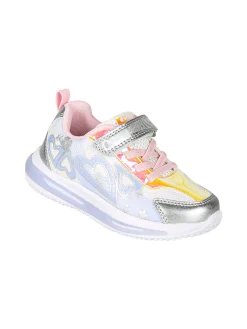 Giardino D'Oro Sneakers da bambina con luci e cinturino a strappo - bianco
