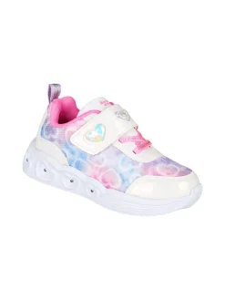 Giardino D'Oro Sneakers da bambina con strappo e luci - bianco