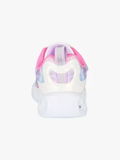 Giardino D'Oro Sneakers da bambina con strappo e luci - bianco