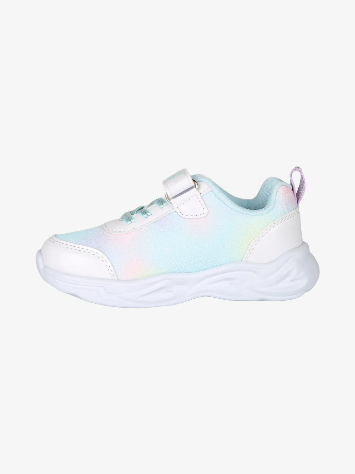 Giardino D'Oro Sneakers da bambina con luci e cinturino a strappo - azzurro