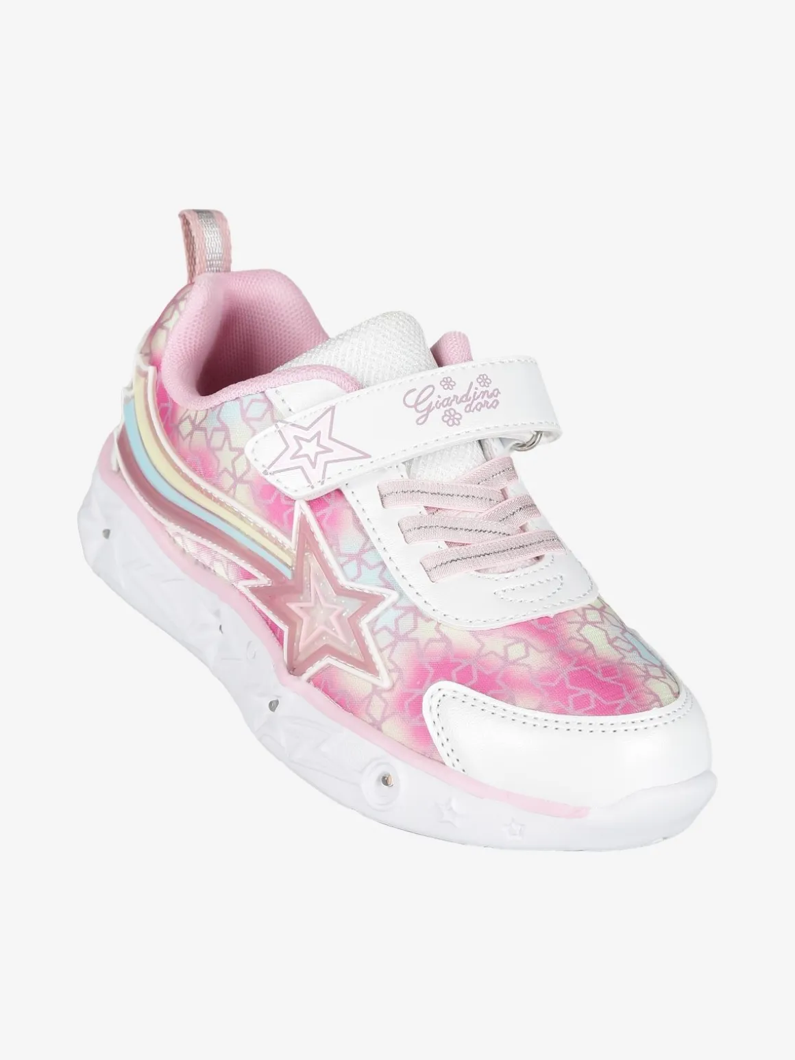 Giardino D'Oro Sneakers da bambina con strappo e luci