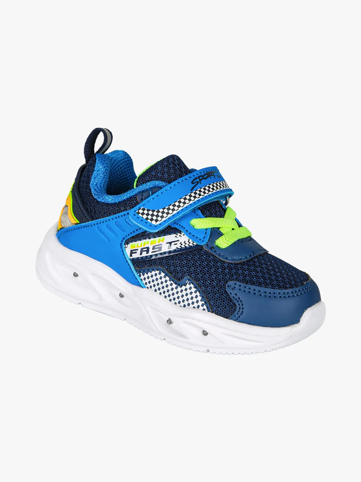 Giardino D'Oro Sneakers da bambino con luci e cinturino a strappo - blu