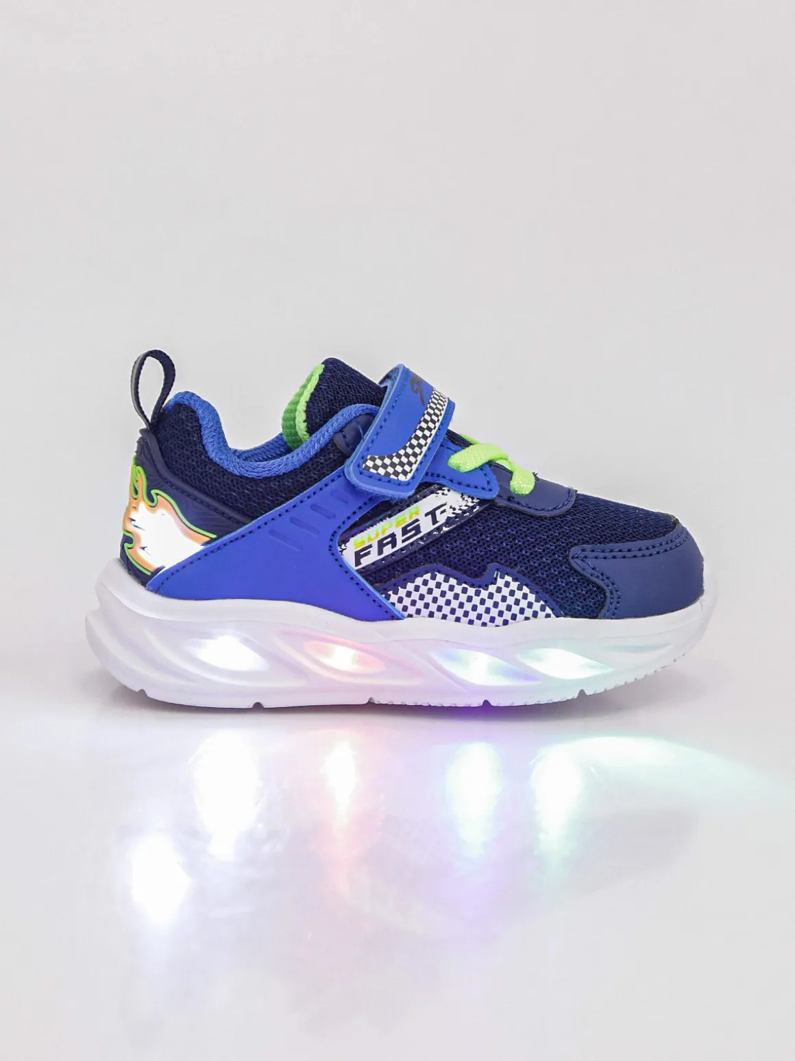Giardino D'Oro Sneakers da bambino con luci e cinturino a strappo - blu