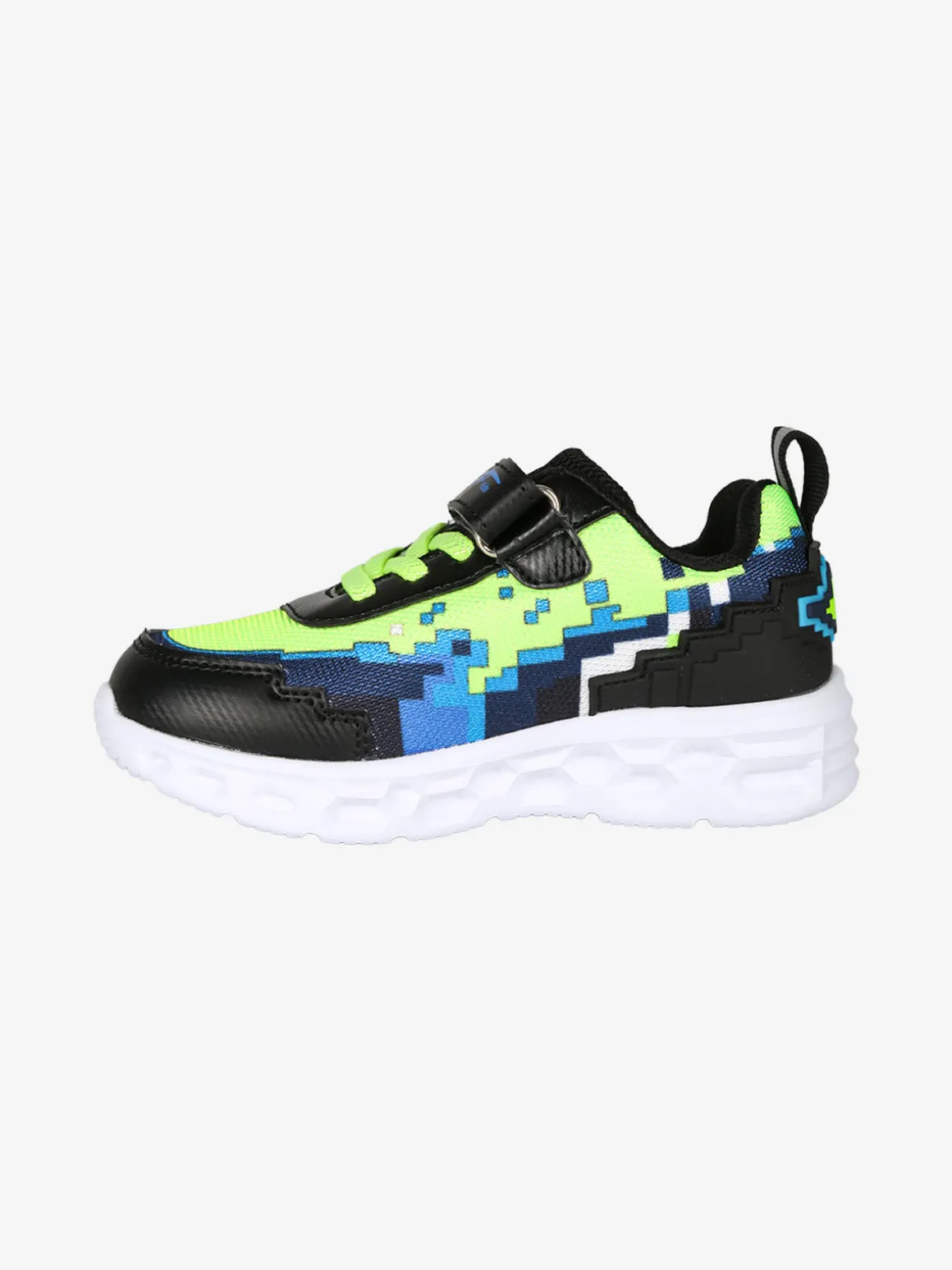Giardino D'Oro Sneakers da bambino con cinturino a strappo e luci - nero