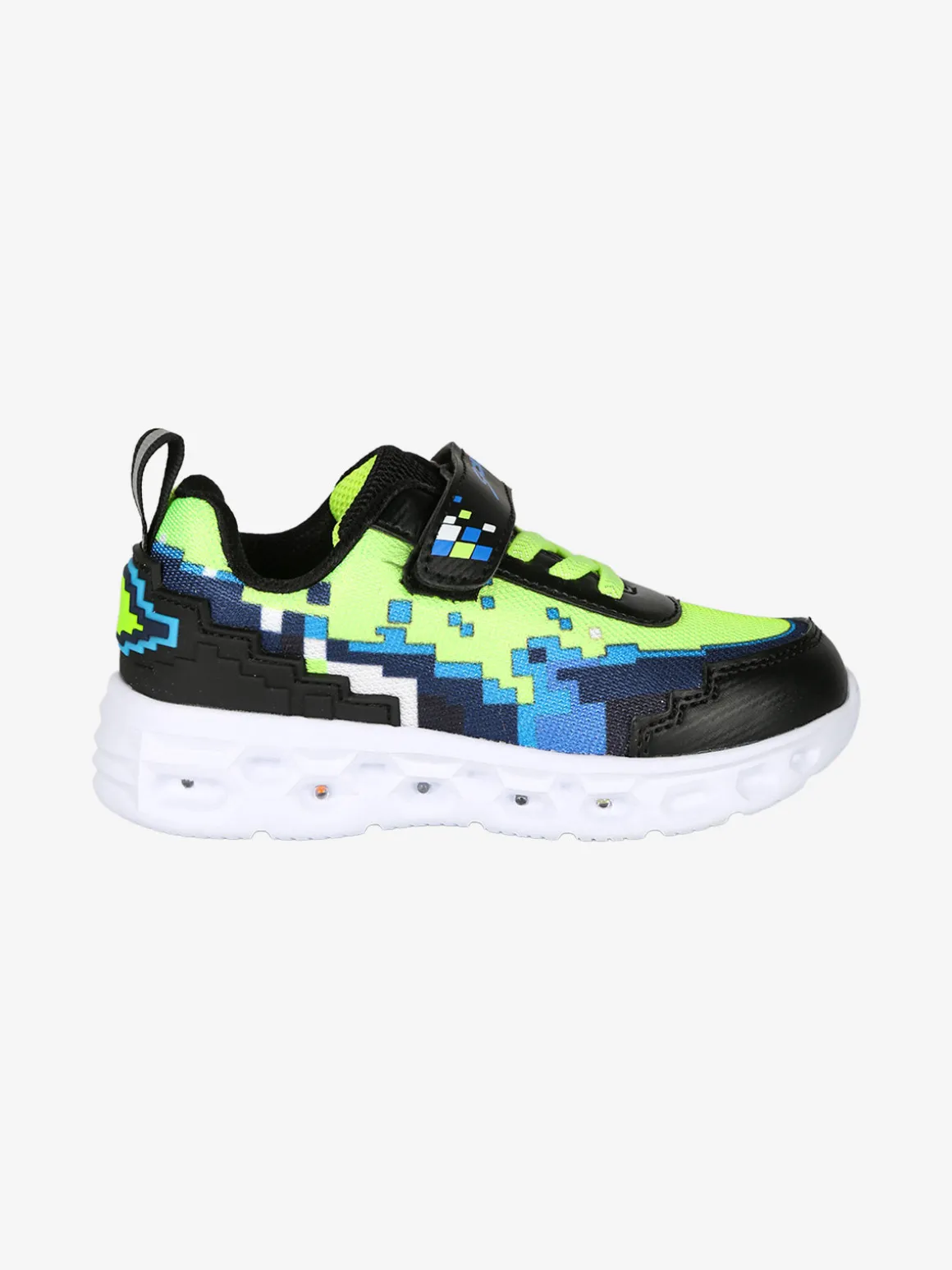 Giardino D'Oro Sneakers da bambino con cinturino a strappo e luci - nero