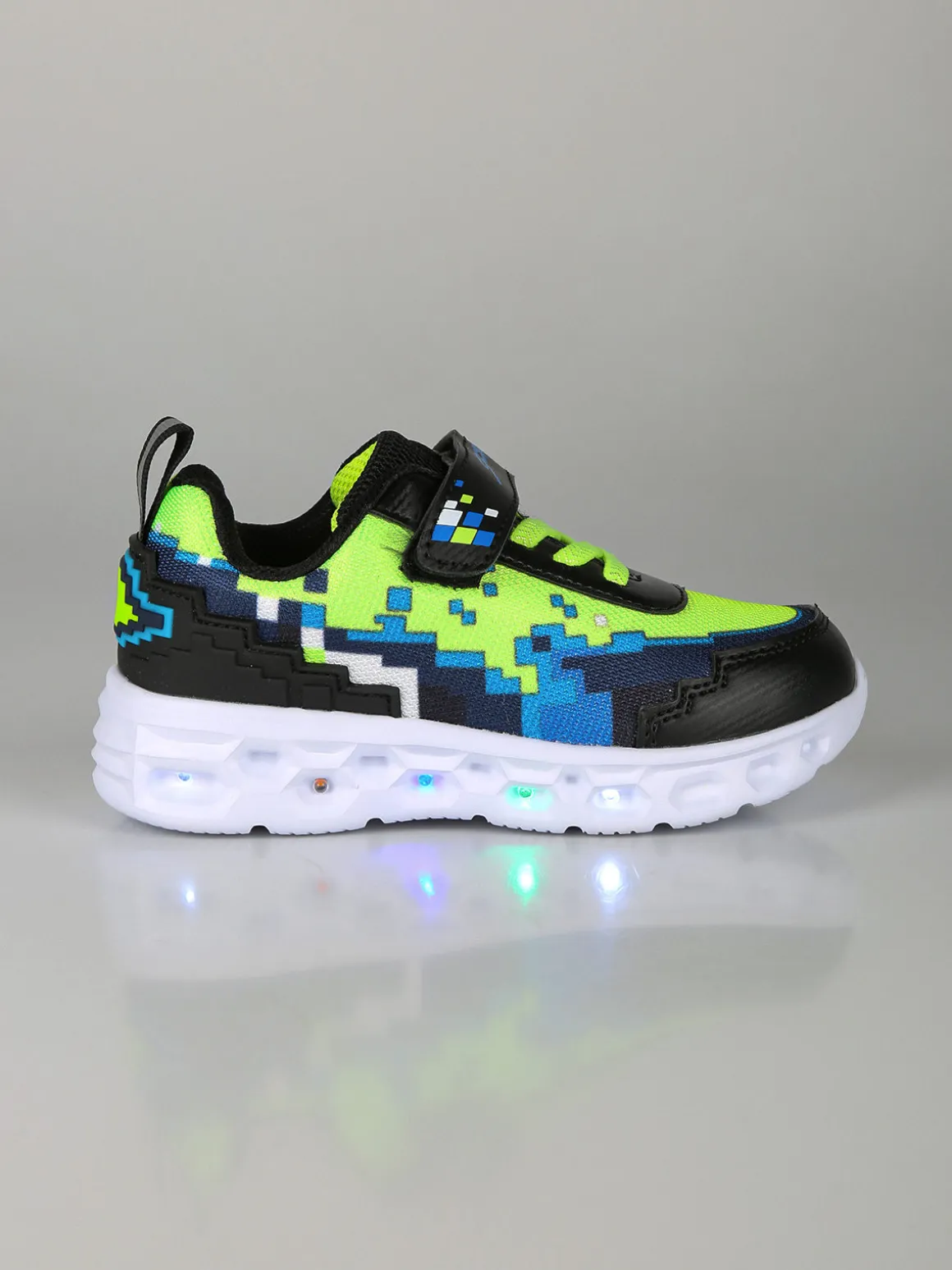 Giardino D'Oro Sneakers da bambino con cinturino a strappo e luci - nero