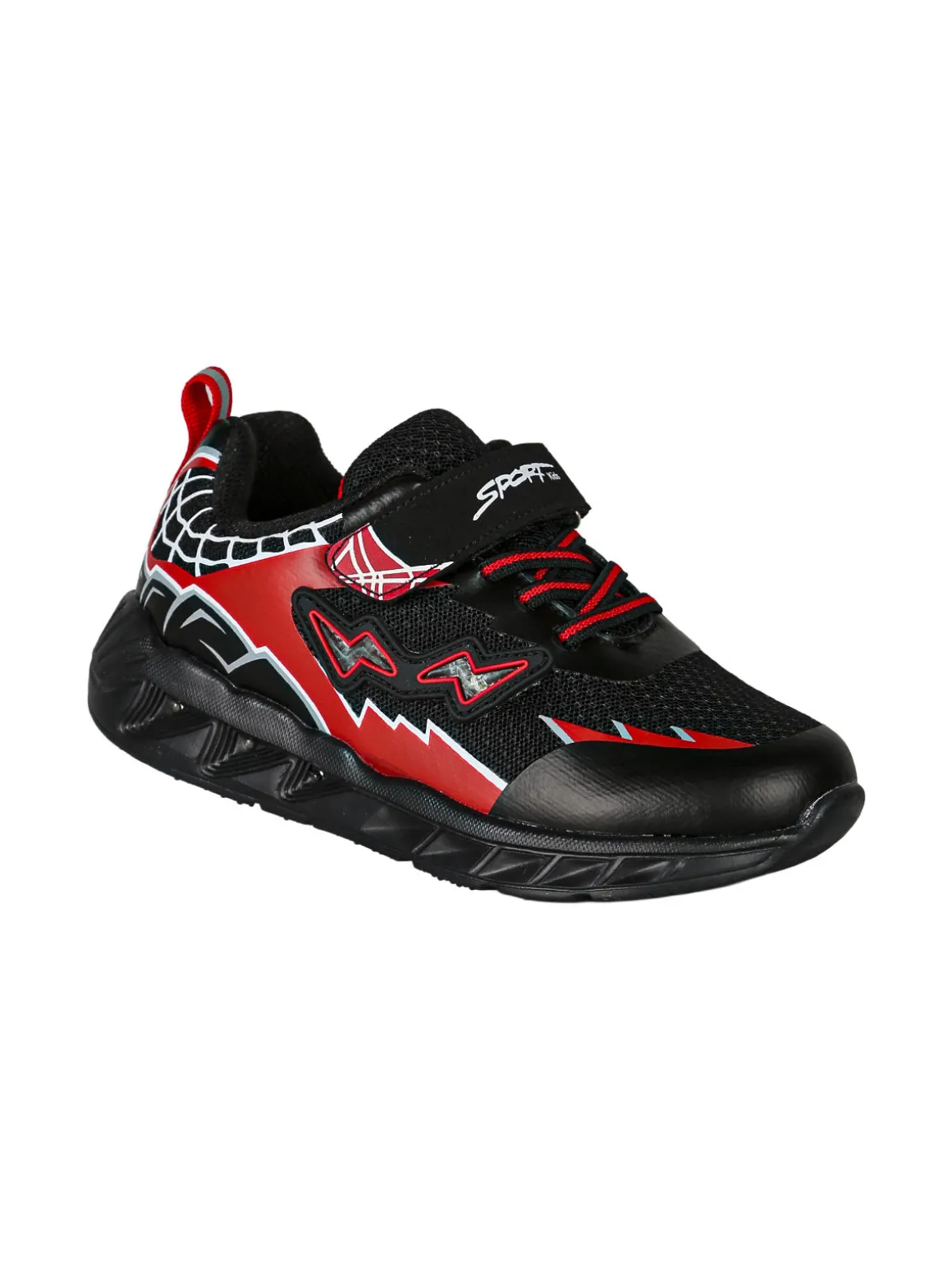 Giardino D'Oro Sneakers da bambino con luci e cinturino a strappo - nero