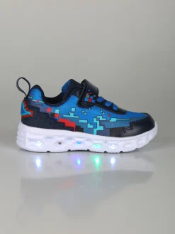 Giardino D'Oro Sneakers da bambino con cinturino a strappo e luci - blu