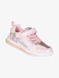 Giardino D'Oro Sneakers da ragazza con luci e cinturino a strappo - rosa