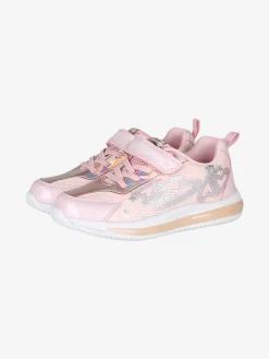 Giardino D'Oro Sneakers da ragazza con luci e cinturino a strappo - rosa