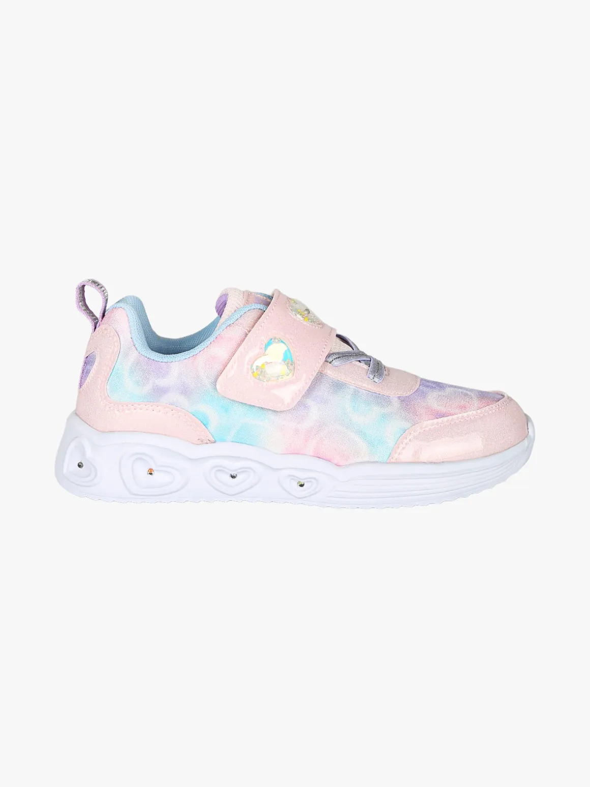 Giardino D'Oro Sneakers da ragazza con strappo e luci - rosa