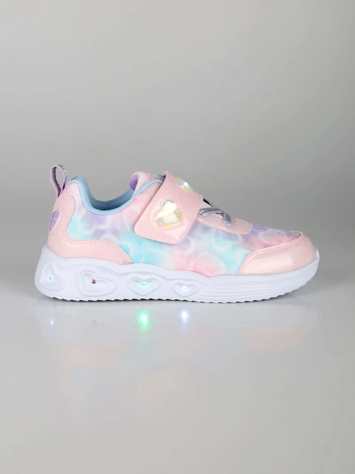 Giardino D'Oro Sneakers da ragazza con strappo e luci - rosa