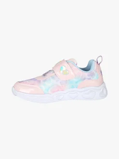 Giardino D'Oro Sneakers da ragazza con strappo e luci - rosa