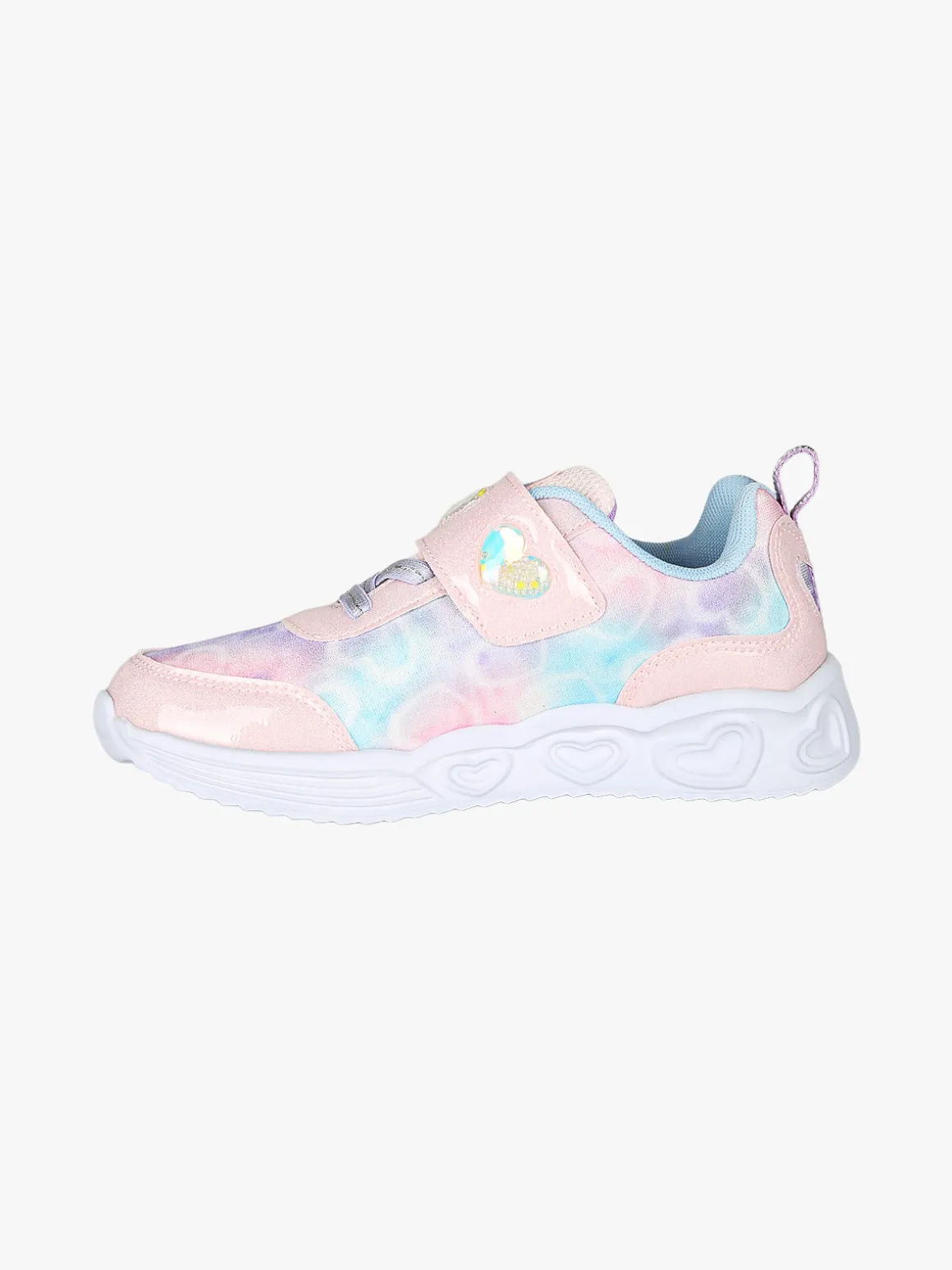 Giardino D'Oro Sneakers da ragazza con strappo e luci - rosa