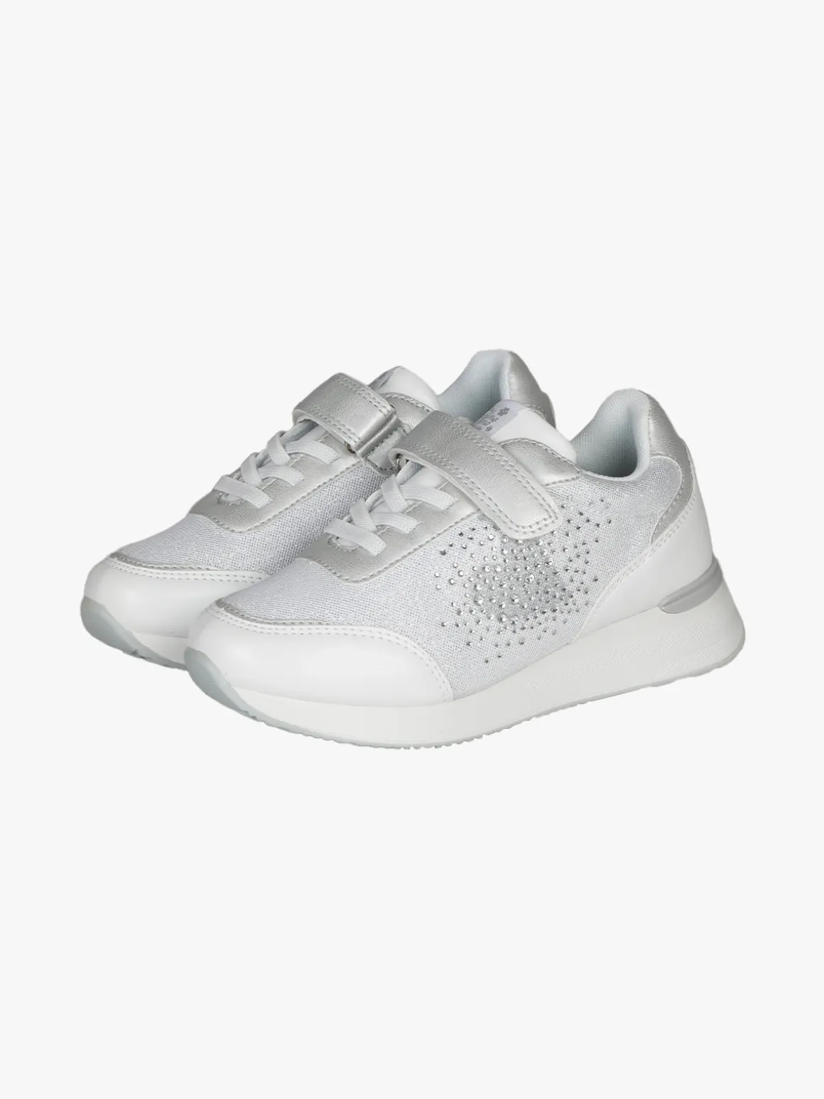 Giardino D'Oro Sneakers da ragazza con zeppa e strass