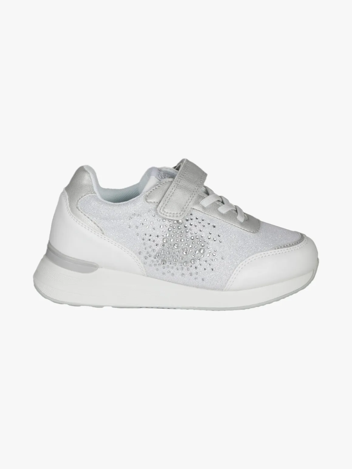 Giardino D'Oro Sneakers da ragazza con zeppa e strass