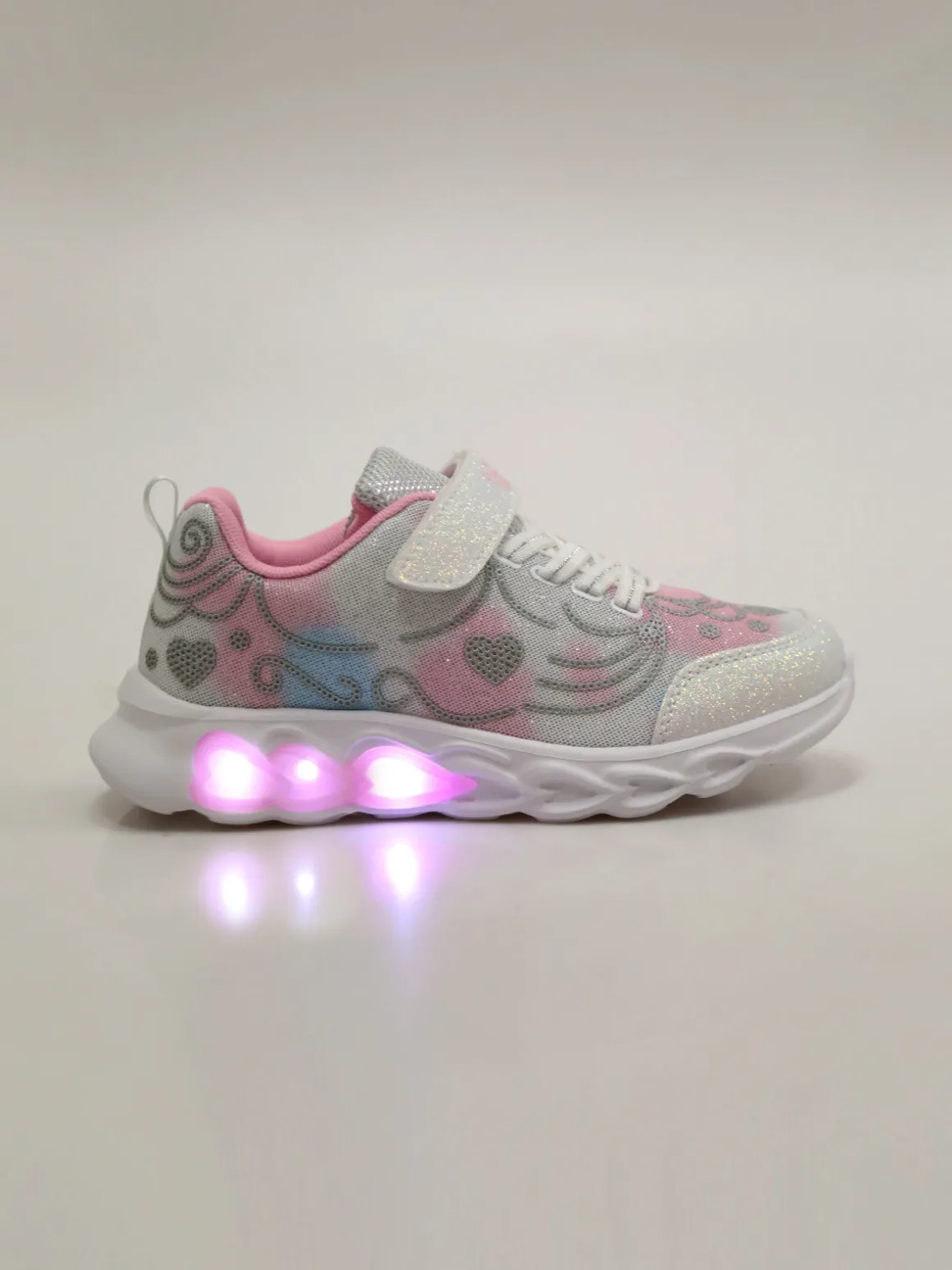 Giardino D'Oro Sneakers da ragazza con glitter e luci