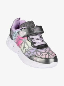 Giardino D'Oro Sneakers da ragazza a fiori con luci